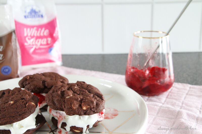 Double Chocolate Ice Cream Sandwiches