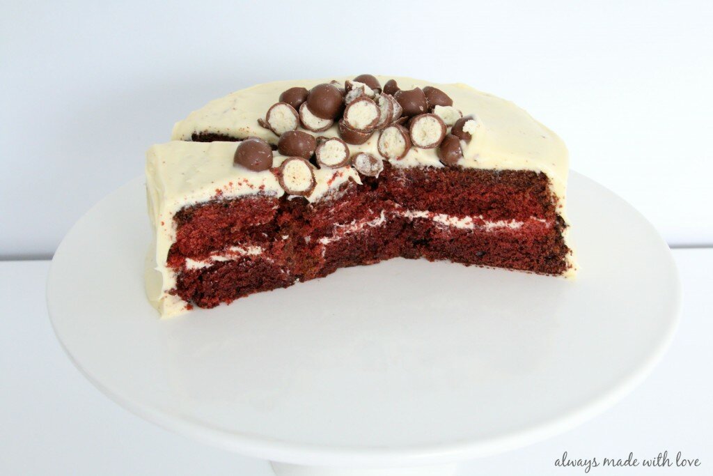 Red Velvet Cake with Cream Cheese Icing