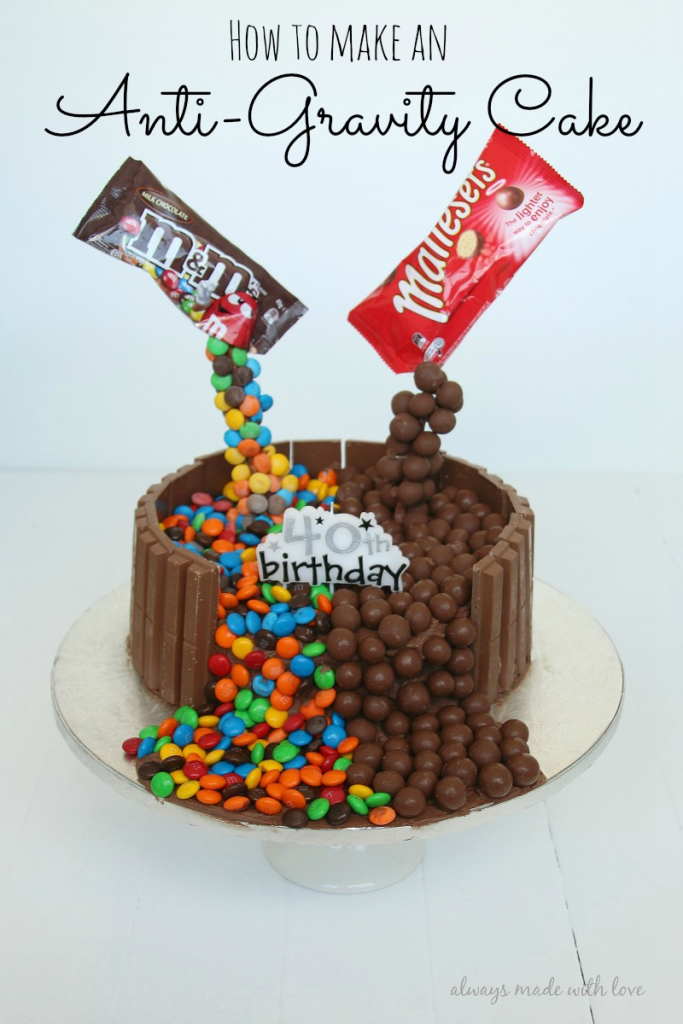 how to make an anti gravity cake